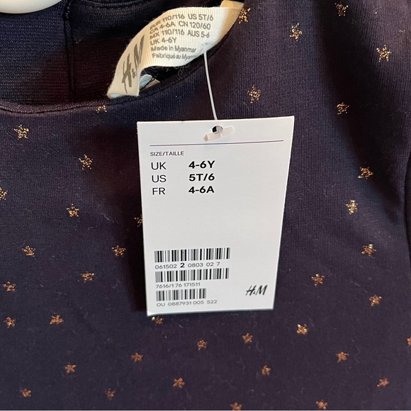 New With Tags H&M Sheath Dress. Girls 5T/6 - Picture 4 of 6